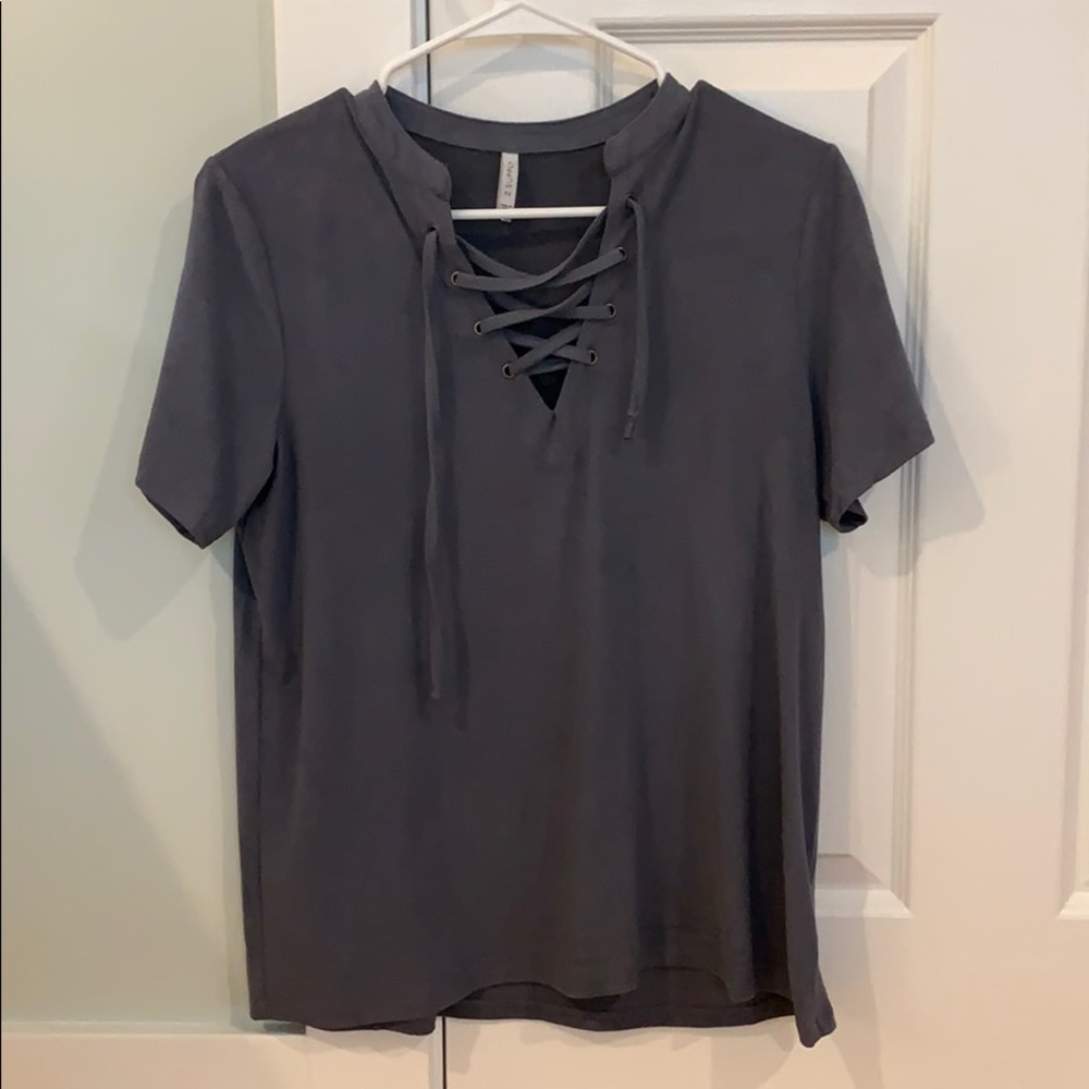 Z supply dark grey shirt